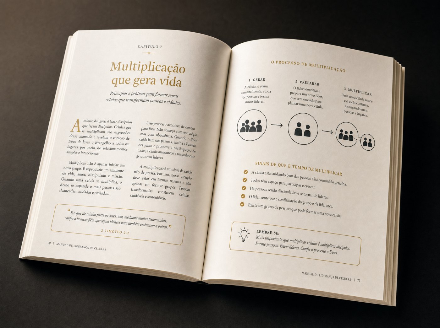Páginas interiores: el camino de la multiplicación